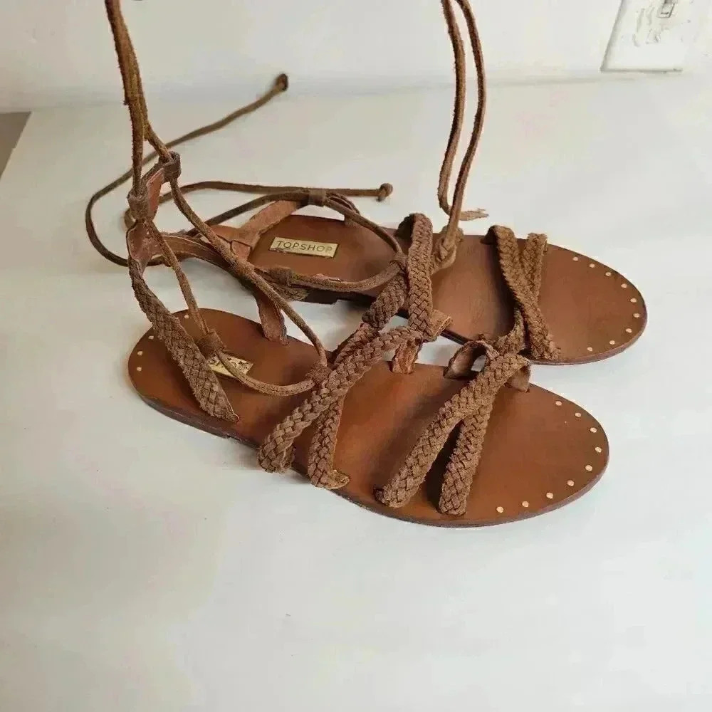 TOPSHOP FAREWELL GLADIATOR SANDALS